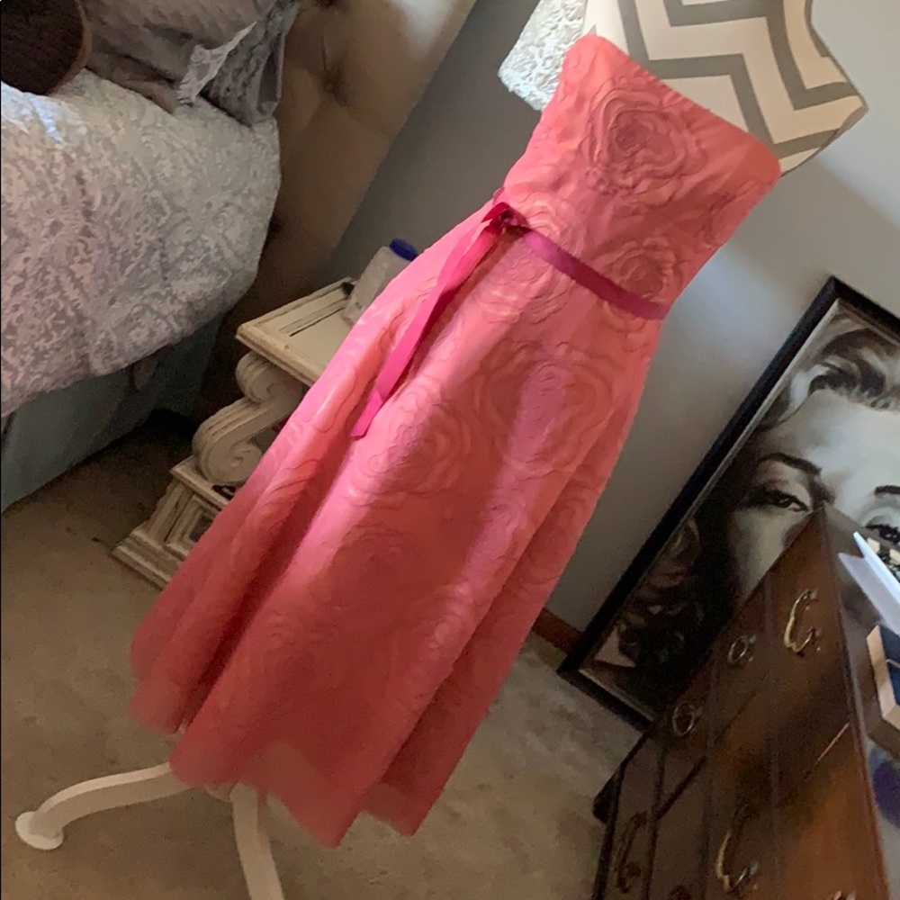 BCBG Pink floral dress